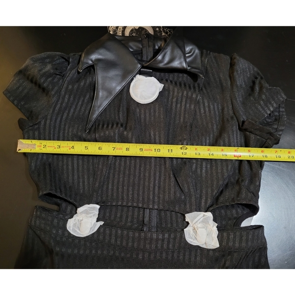 Killstar Darita Suspender Dress [Pinstripe] - Picture 5 of 9